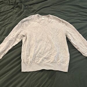 GAP Men's Light Gray V-Neck Sweater